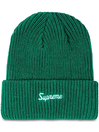 Supreme Loose Gauge Beanie In Grün