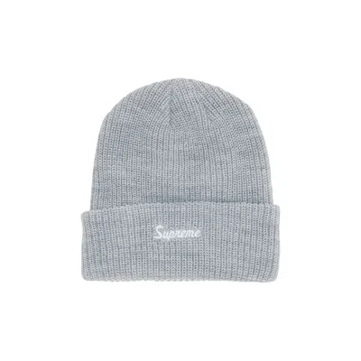 Pre-owned Supreme Loose Gauge Beanie 'heather Grey'