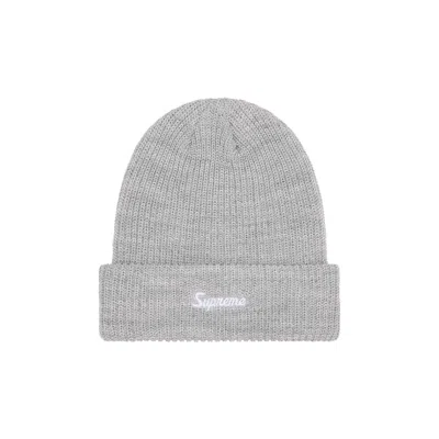 Pre-owned Supreme Loose Gauge Beanie 'heather Grey' | Men's Size Onesize In Gray