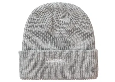 Pre-owned Supreme Loose Gauge Beanie In Heather Grey