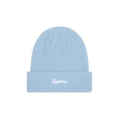 Pre-owned Supreme Loose Gauge Beanie 'light Blue' | Men's Size Onesize