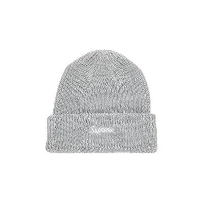 Pre-owned Supreme Loose Gauge Beanie 'light Grey'