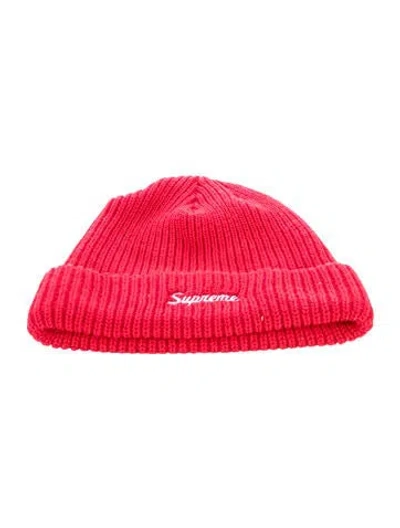 Pre-owned Supreme Loose Gauge Beanie In Red
