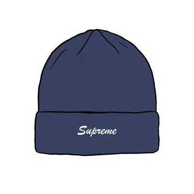 Pre-owned Supreme Loose Gauge Beanie (ss21) In Navy Blue