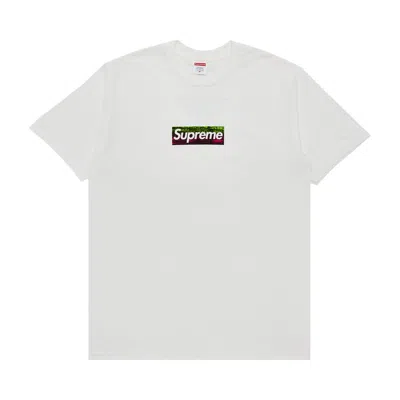 Pre-owned Supreme Los Angeles Fire Relief Box Logo Tee 'white' | Men's Size Xl
