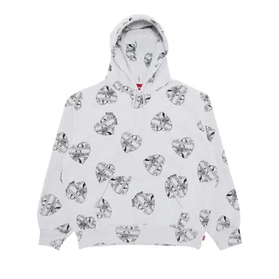 Pre-owned Supreme Love Cash Hooded Sweatshirt 'ash Grey'