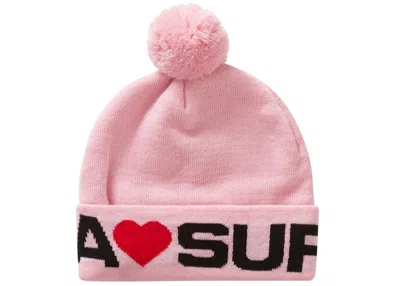 Pre-owned Supreme Love  Beanie In Light Pink