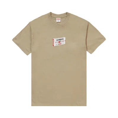 Pre-owned Supreme Luden's Tee 'clay' | Tan | Men's Size Xl In Brown