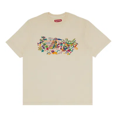 Pre-owned Supreme Machu Picchu Short-sleeve Top 'natural' In Cream