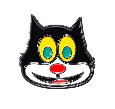 Pre-owned Supreme Mad Cat Pin In Silver