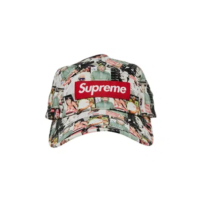 Pre-owned Supreme Magazine Camp Cap 'multicolor' In Multi-color
