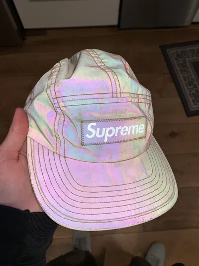 Pre-owned Supreme Magenta 3m Camp Cap Ss20 In Pink