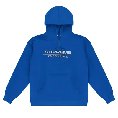 Pre-owned Supreme Main Reflective Excellence Hoodie 'blue' | Men's Size Xl