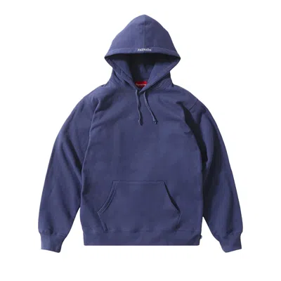 Pre-owned Supreme Malcolm X Hooded Sweatshirt 'washed Navy' In Blue