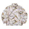 Supreme Marble Track Jacket 'white Gold Black' In Pattern