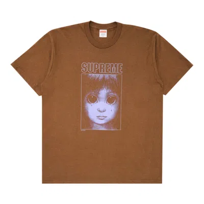 Pre-owned Supreme Margaret Keane Teardrop Tee 'brown'