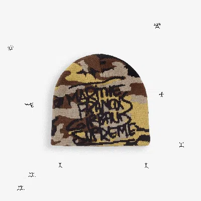 Pre-owned Supreme Marithé + François Girbaud Beanie Camo In Multi
