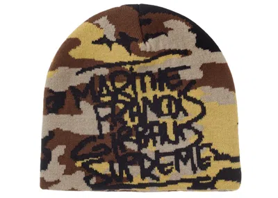 Pre-owned Supreme Marithé + François Girbaud Beanie In Camo