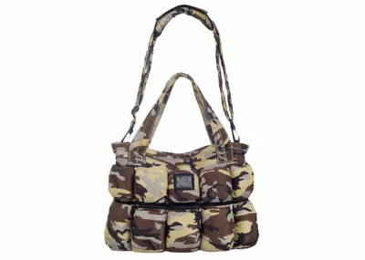 Pre-owned Supreme Marithé + François Girbaud Pokachu Puffer Tote Bag In Camo