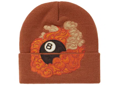 Pre-owned Supreme Martin Wong 8ball Beanie In Brown