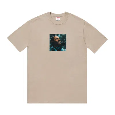 Pre-owned Supreme Marvin Gaye T-shirt 'tan' | Men's Size M In Brown