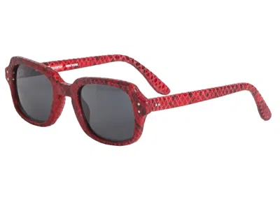 Pre-owned Supreme Marvin Sunglasses In Red Snakeskin