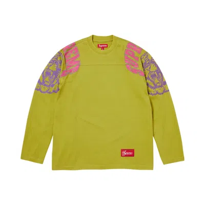 Pre-owned Supreme Mascot Long-sleeve Football Top 'green' | Men's Size Xxl