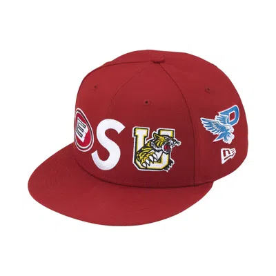 Pre-owned Supreme Mascots S Logo New Era 'dark Red' | Men's Size 8