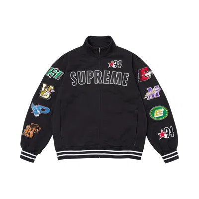 Pre-owned Supreme Mascots Zip Up Sweatshirt 'black' | Men's Size M