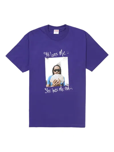 Supreme Max B Graphic T-shirt In Blue