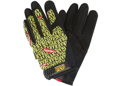 Pre-owned Supreme Mechanix Irak Work Gloves In Yellow