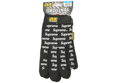 Pre-owned Supreme Mechanix Wear Gloves In Black