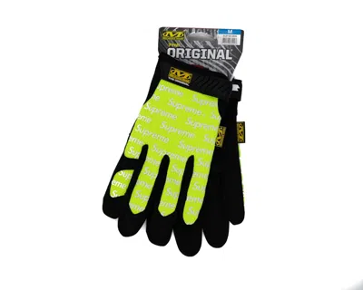 Pre-owned Supreme Mechanix Wear Gloves In Green