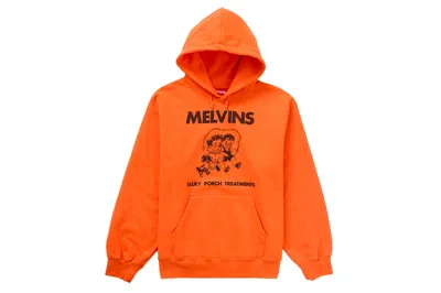 Pre-owned Supreme Melvins Hooded Sweatshirt Bright Orange