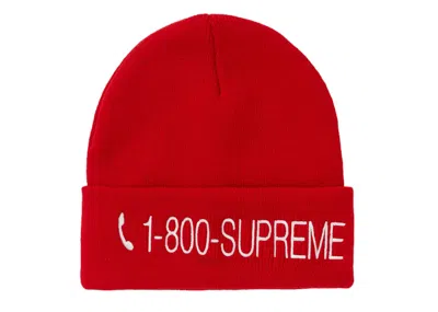 Pre-owned Supreme Men's  1800 Beanie In Red