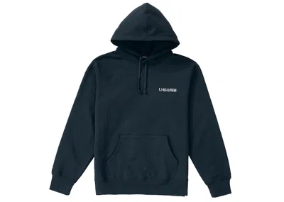 Pre-owned Supreme Men's  1800 Hooded Sweatshirt In Navy Blue