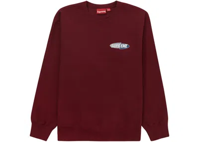 Pre-owned Supreme Men's  212 Crewneck Sweatshirt In Cardinal