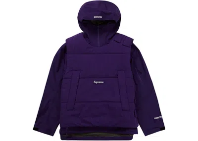 Pre-owned Supreme Men's  2in1 Goretex Shell Windstopper Vest In Purple