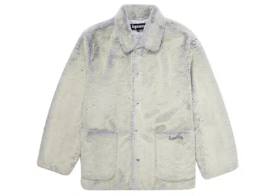 Pre-owned Supreme Men's  2tone Faux Fur Shop Coat In Lilac