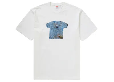 Pre-owned Supreme Men's  30th Anniversary First Tee Shirt In White