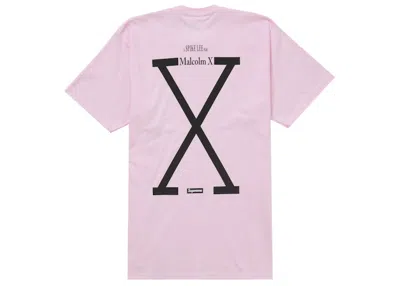 Pre-owned Supreme Men's  40 Acres Malcolm X Tee Shirt In Pink