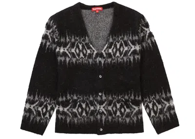 Pre-owned Supreme Men's  Abstract Stripe Cardigan In Black