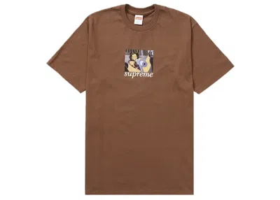 Pre-owned Supreme Men's  Aeon Flux Gun Tee Shirt In Brown