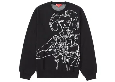 Pre-owned Supreme Men's  Aeon Flux Sweater In Black