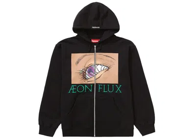 Pre-owned Supreme Men's  Aeon Flux Zip Up Hooded Sweatshirt In Black