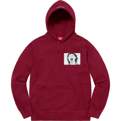 Pre-owned Supreme Men's  Akira Patches Hooded Sweatshirt In Cardinal