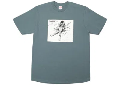 Pre-owned Supreme Men's  Akira Yamagata Tee Shirt In Slate In Gray