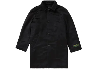 Pre-owned Supreme Men's  Alpaca Overcoat In Black