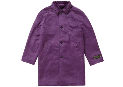 Pre-owned Supreme Men's  Alpaca Overcoat In Purple