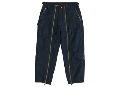 Pre-owned Supreme Men's  Alpha Industries Cotton Twill Flight Pant In Navy Blue